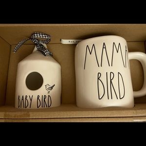 Rae Dunn Mama Bird & Baby Bird Set